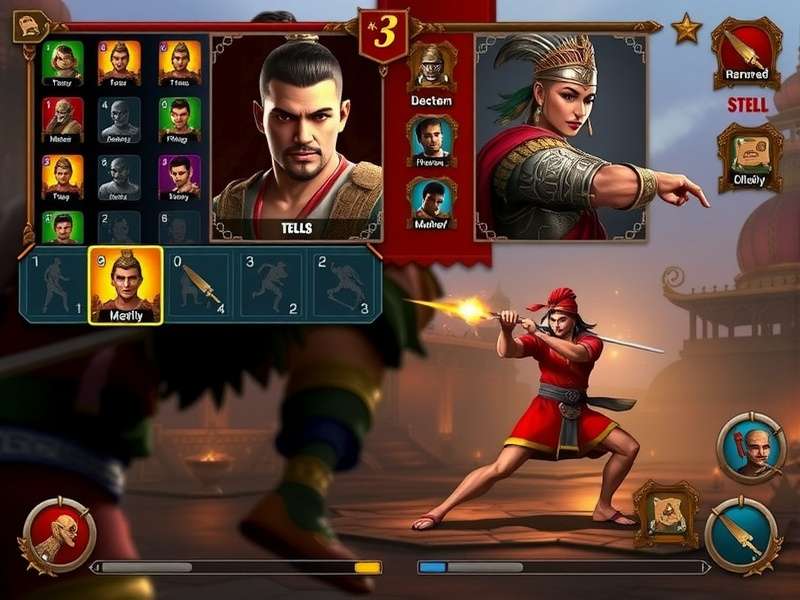 Samurai Rajput Warriors combat scene showing style switching