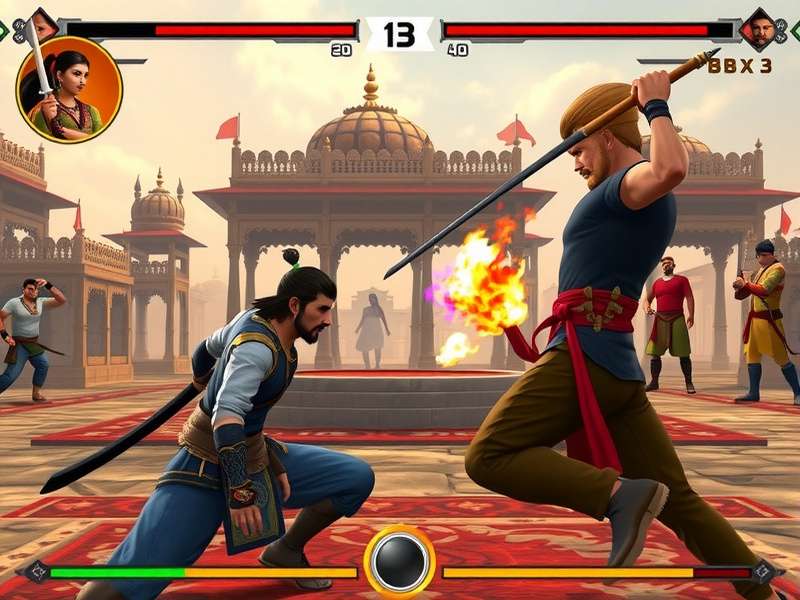 Samurai Rajput Warriors gameplay screenshot showing character selection